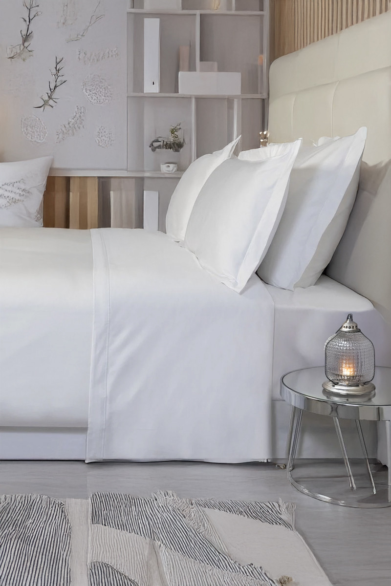 Flat Sheet 400 TC Percale – Top cordon embroidery