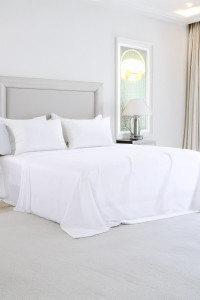 Flat Sheet 400 TC Percale – Top cordon embroidery
