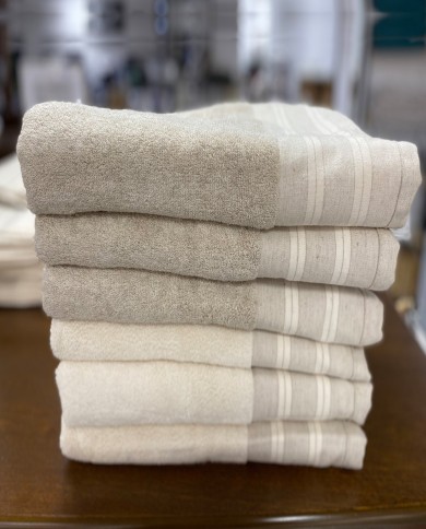 Organic Cotton and Linen Towel  Nature 600 gsm. - 1