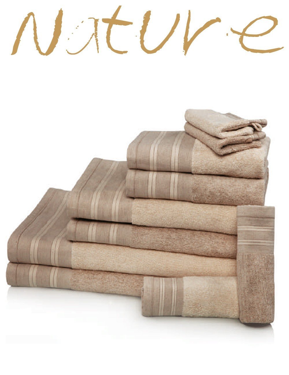 Organic Cotton and Linen Towel Nature 600 gsm. - 2 Organic Cotton and Linen Towel Nature 600 gsm. - 2