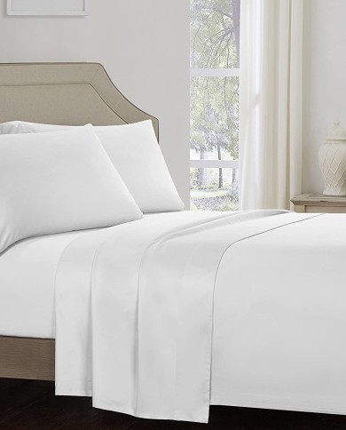 White Ray Bedding 400 Thread Count 100% Egyptian Cotton Flat Bed Sheet Single