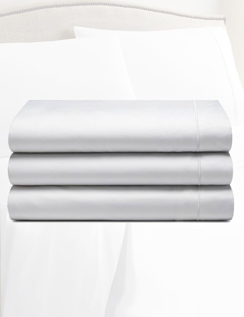 Flat Sheet 400 Thread Egyptian Cotton Percale - 1