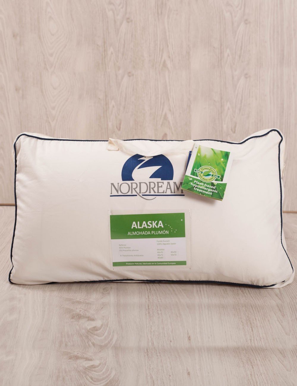 Almohada pluma Alaska 90% Plumón 10% Pluma - 1 Almohada pluma Alaska 90% Plumón 10% Pluma - 1