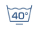 Temperatura máxima de lavado 40º usando programa ropa delicada